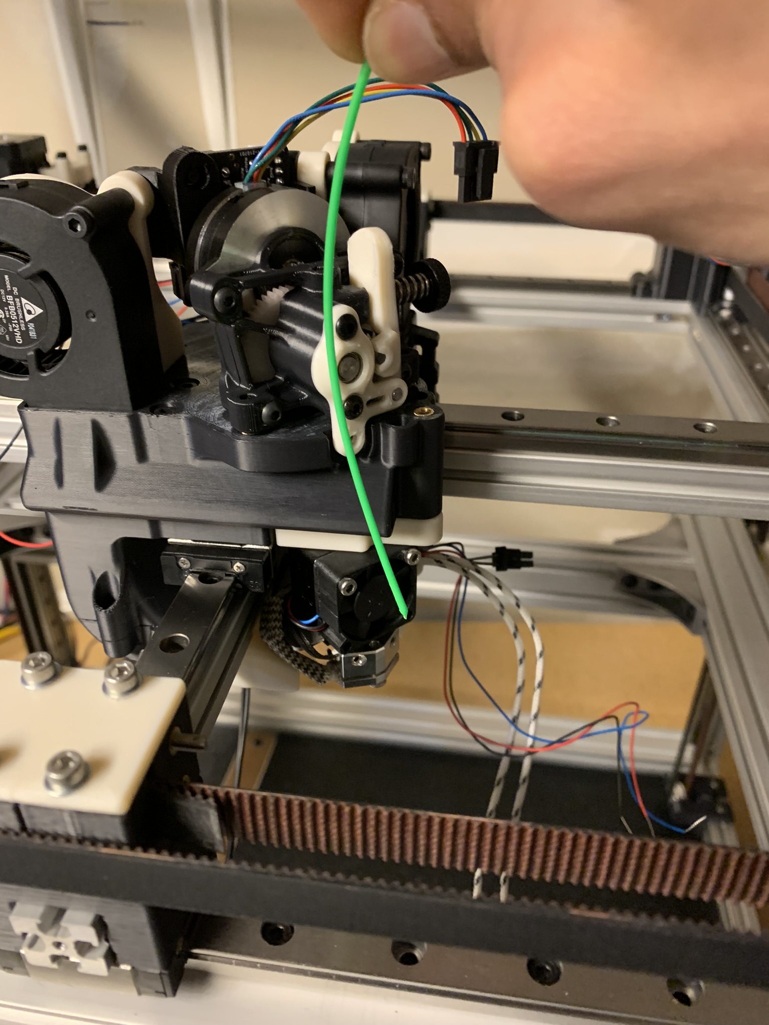 Length of filament fed into the extruder and toolhead