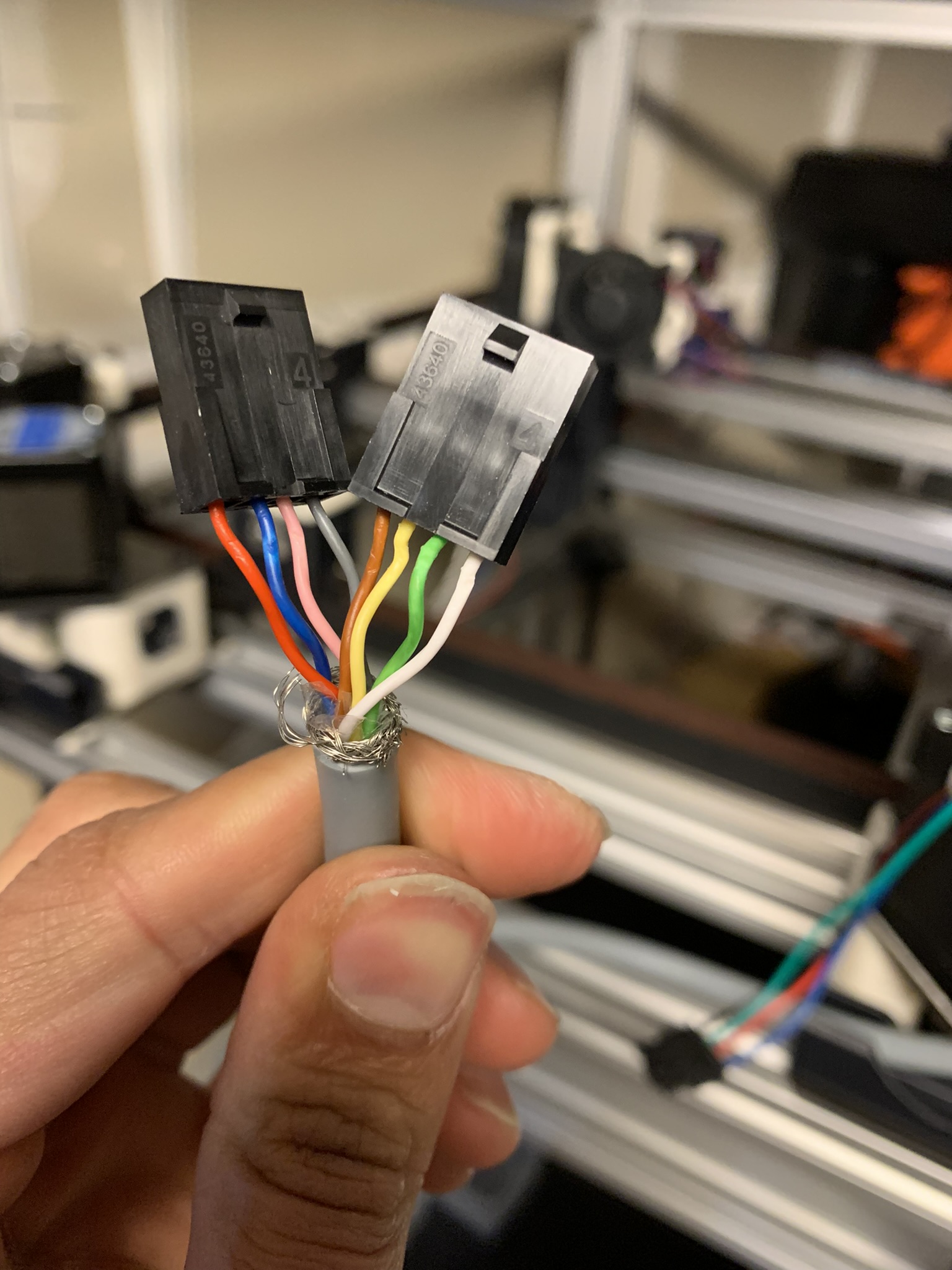 4 pair cable with connectors